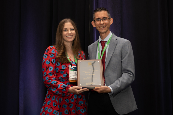 Maria Prom, MD, with Chris Celano, MD, FACLP