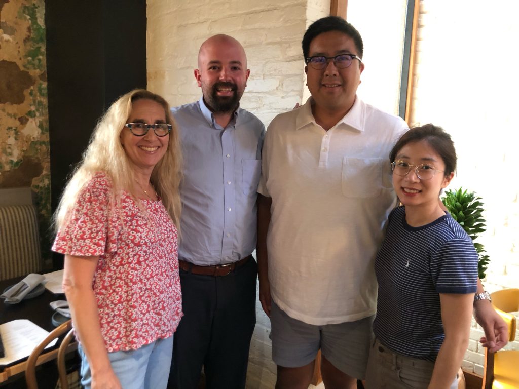Four of the five authors are (L to R): Jennifer Schreiber, MD; Dan Powell, MD; Ted Liao, MD; and Jungeun Choi, MD. Not pictured is Martekuor Dodoo, MD.
