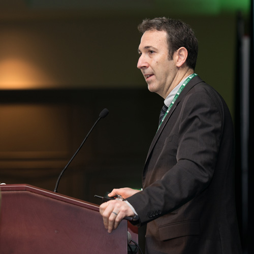 Ian Kronish giving his Katon award lecture, 2018