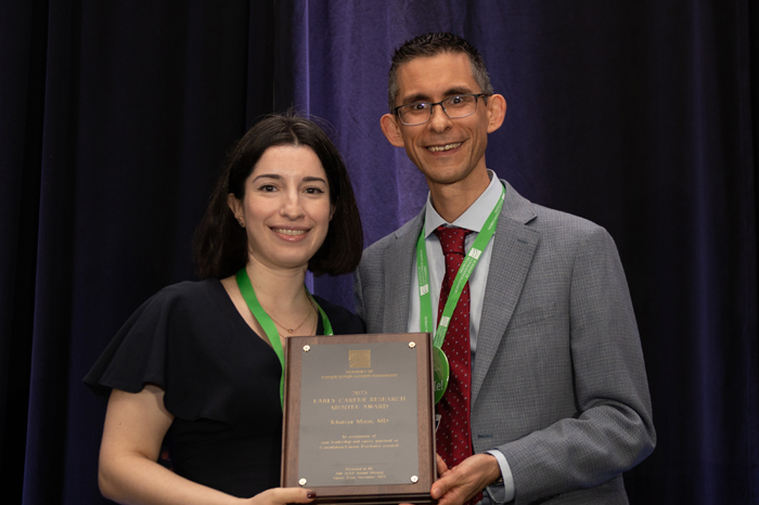 Khatiya Moon, MD, with Chris Celano, MD, FACLP